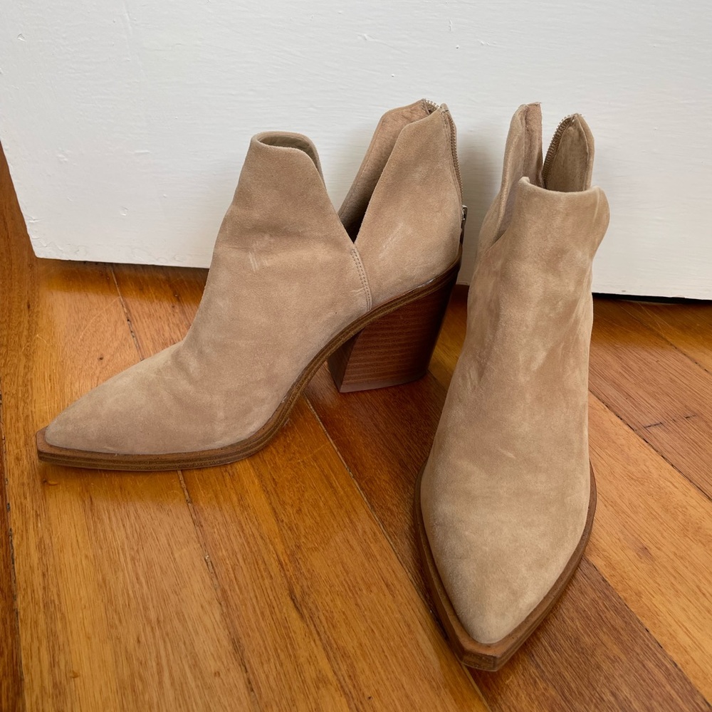 Vince Camuto Tan Ankle Boots